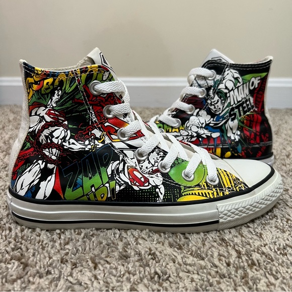 Converse All Star DC Comics Superman Sneaker Unisex Men’s 4/Women’s 6 - Picture 2 of 13